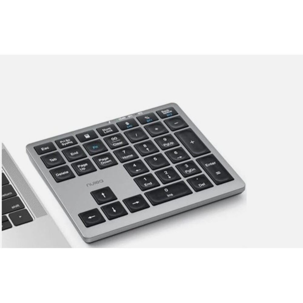 Nulea Bluetooth 5.0 & 2.4G Wireless 34-Key Numeric Keypad - USB-C Rechargeable